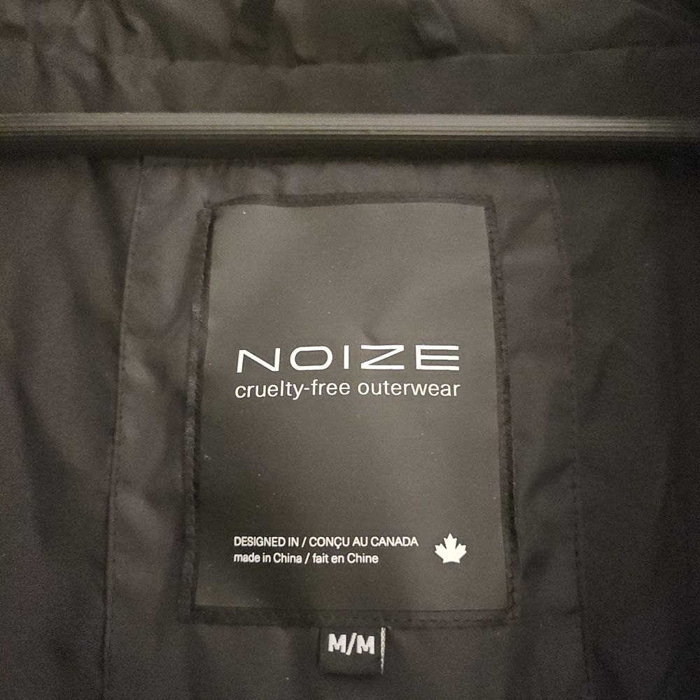Noize Black Long Puffer Coat - Picture 9 of 11